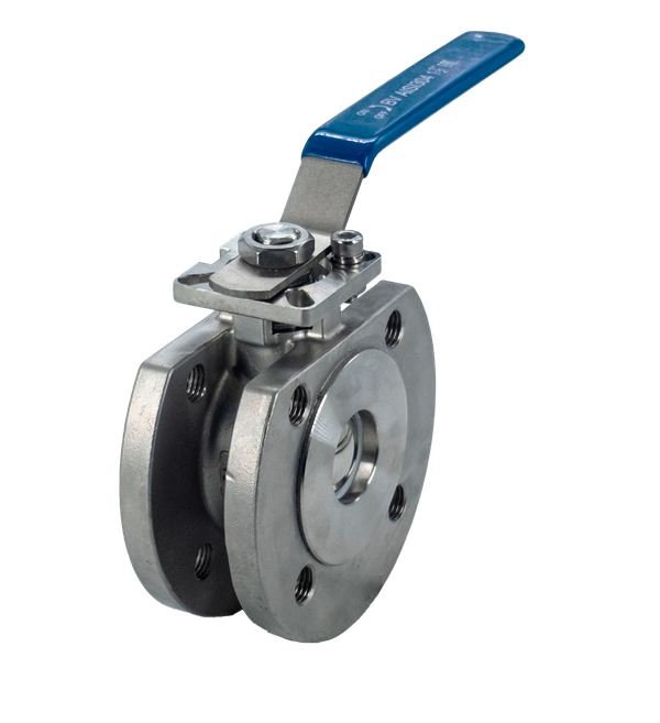 Кран шаровый межфланцевый нержавеющий (1PC), AISI304 DN 150 (6"), (CF8), PN16