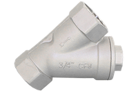 Обратный клапан муфтовый Y-тип нержавеющий, AISI304 DN20 (3/4"), (CF8), PN64