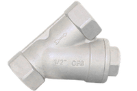Обратный клапан муфтовый Y-тип нержавеющий, AISI304 DN15 (1/2"), (CF8), PN64