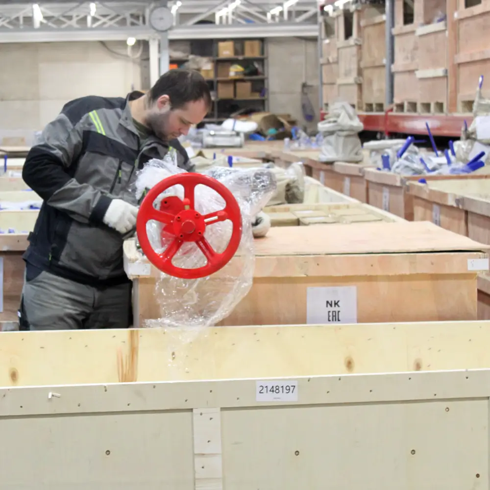 Слайд Компания NEWKEY поставила шиберную задвижку для пищевого производства 1