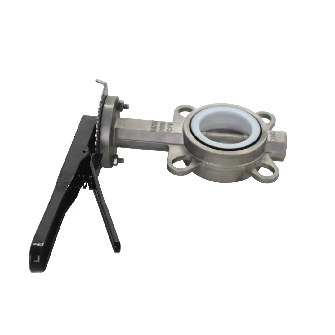 Слайд Новое поступление на складе NEWKEY: дисковые затворы из стали CF8 с уплотнением PTFE 2