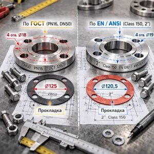 Переходный фланец: как соединить разные стандарты труб и арматуры