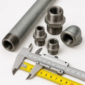 Резьбовой фитинг для стальной трубы: как правильно подобрать размер и тип резьбы