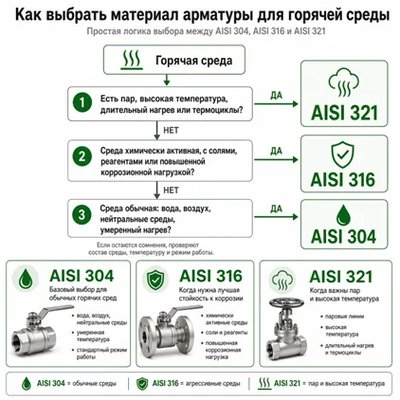<h2>Когда AISI 321 не нужна и можно выбрать другой...