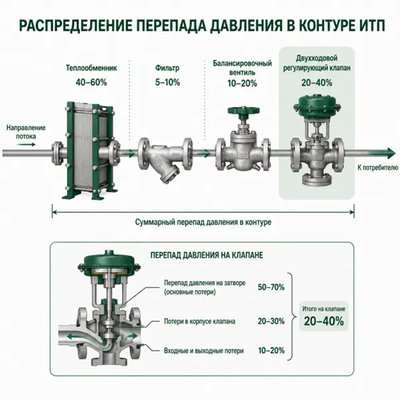 <h2>Шаг 2. Определить располагаемый перепад давлен...