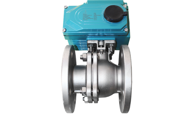Кран шаровый фланцевый (2PC), AISI304 DN50 (2"), (CF8), с электроприводом DC 24V (С-05)