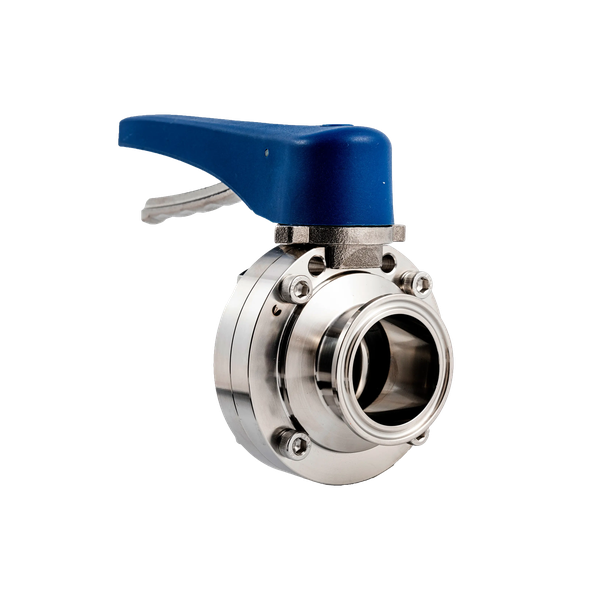 Затвор дисковый Clamp/сварной нержавеющий, EPDM, AISI304 DN100 (4"), (CF8), PN8