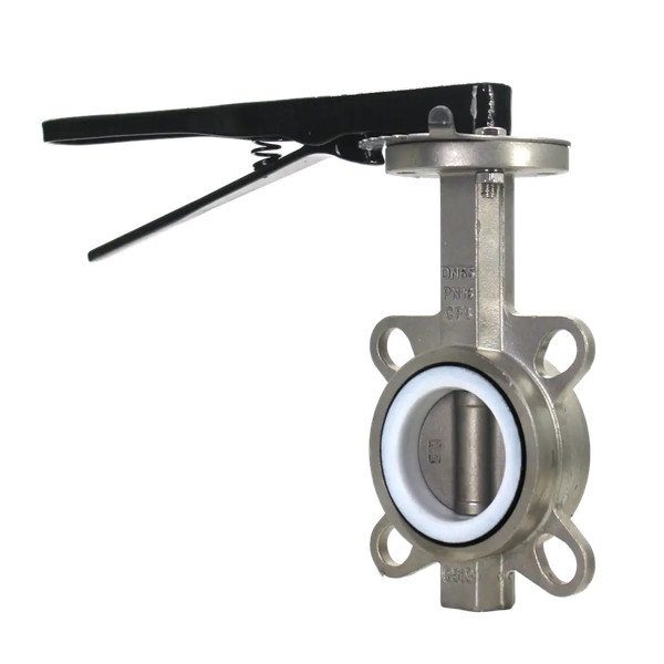 Затвор дисковый межфланцевый AISI304, DN200 (8"), PN16, PTFE