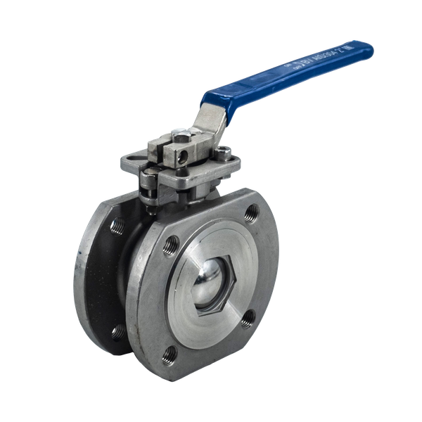 Кран шаровый межфланцевый под привод нержавеющий (1PC), AISI304 DN 200 (8"), (CF8), PN16