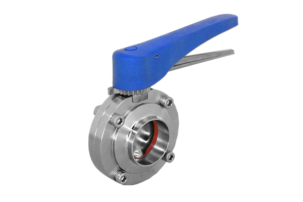 Затвор дисковый приварной нержавеющий под привод, БЕЗ ПРОКЛАДКИ, AISI304 DN50 (2"), (CF8), PN8