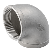 Отвод резьбовой вр/вр нержавеющий, AISI316 DN40 (1_1/2), (CF8M), PN16