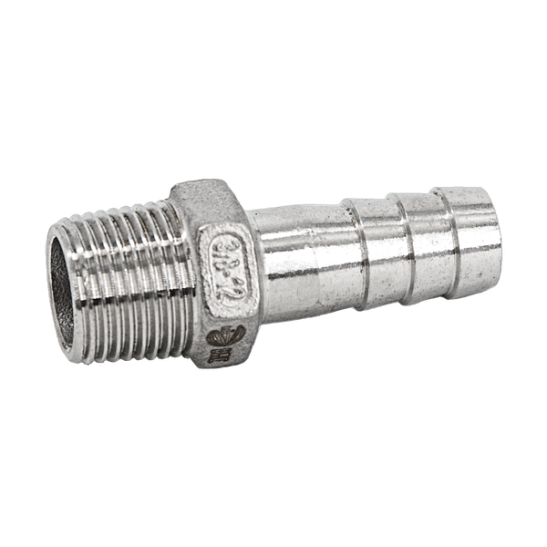 Штуцер елочка нержавеющий, AISI304 DN 8 x 12mm (1/4" x 12mm), (CF8), PN16
