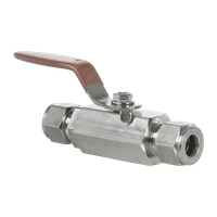 Кран шаровый обжимной серия 110, ( об.вр.Д 1" x об.вр.Д 1" ), PTFE, 69PN