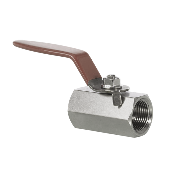 Кран шаровый муфтовый серия 110, ( вр.NPT 1/2" x вр.NPT 1/2" ), PEEK, 206PN