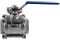 Кран шаровый муфтовый под привод нержавеющий (3PC), AISI304 DN50 (2"), (CF8), PN40