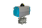 Кран шаровый муфтовый (3PC), AISI304 DN25 (1"), с двухсторонним пневмоприводом AT63D