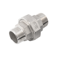 Американка нр/нр нержавеющая, AISI316 DN25 (1"), (CF8M), PTFE, PN16