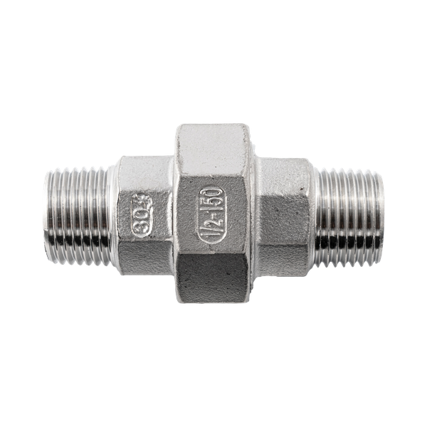 Американка нр/нр нержавеющая, AISI304 DN15 (1/2"), (CF8), PTFE, PN16