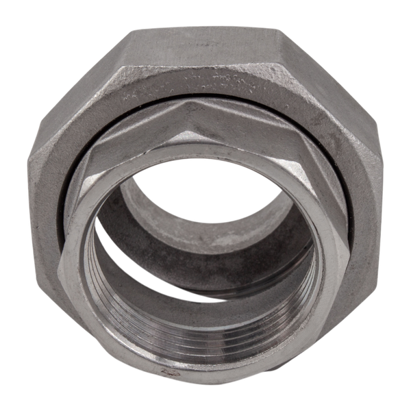 Американка нр/с нержавеющая, AISI304 DN32 (1_1/4"), (CF8), PTFE, PN16