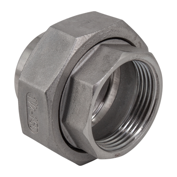 Американка нр/с нержавеющая, AISI304 DN32 (1_1/4"), (CF8), PTFE, PN16