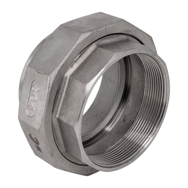 Американка с/вр нержавеющая, AISI304 DN80 (3"), (CF8), PTFE, PN16