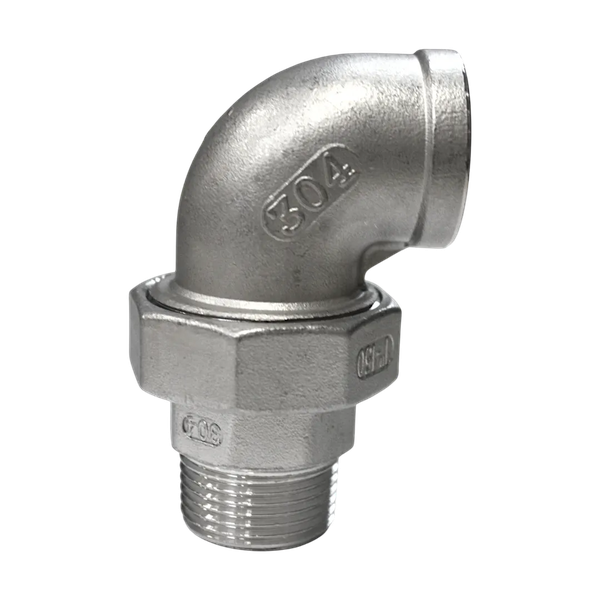 Американка угловая нр/вр нержавеющая, AISI304 DN25 (1"), (CF8), PTFE, PN16