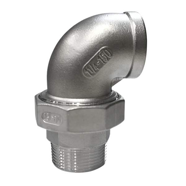 Американка угловая нр/вр нержавеющая, AISI304 DN32 (1_1/4"), (CF8), PTFE, PN16
