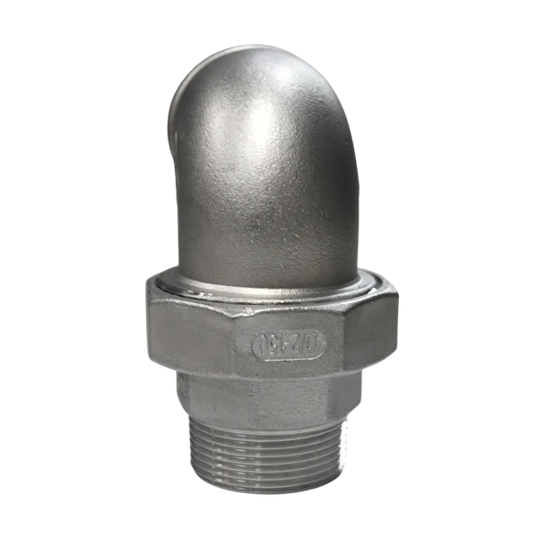 Американка угловая нр/вр нержавеющая, AISI304 DN40 (1_1/2"), (CF8), PTFE, PN16