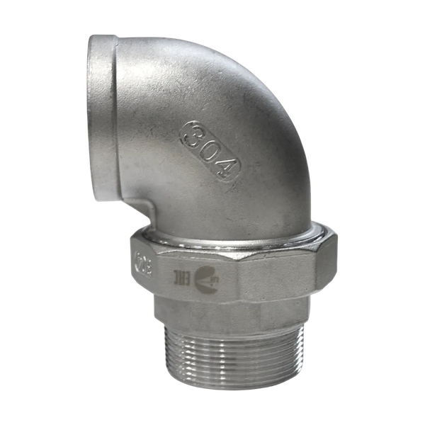 Американка угловая нр/вр нержавеющая, AISI304 DN50 (2"), (CF8), PTFE, PN16