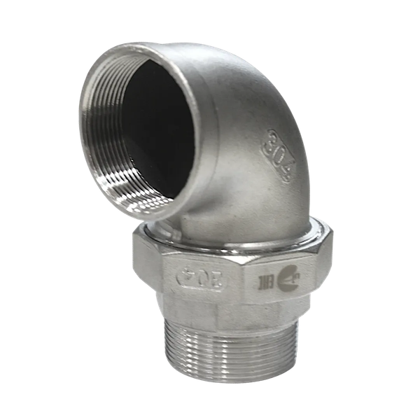 Американка угловая нр/вр нержавеющая, AISI304 DN50 (2"), (CF8), PTFE, PN16