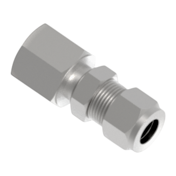 CBFC штуцер с креплением на панель ( об.вр.Д 1/4" x вр.NPT 1/8" )