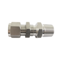 CBMC штуцер с креплением на панель ( об.вр.Д 3/8" x нр.NPT 1/4" )