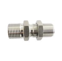 CBMC штуцер с креплением на панель ( об.вр.Д 3/8" x нр.NPT 1/4" )