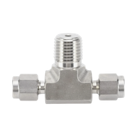 CBTM тройник с резьбой по ответвлению ( об.вр.Д 3/8" x нр.NPT 1/4" )