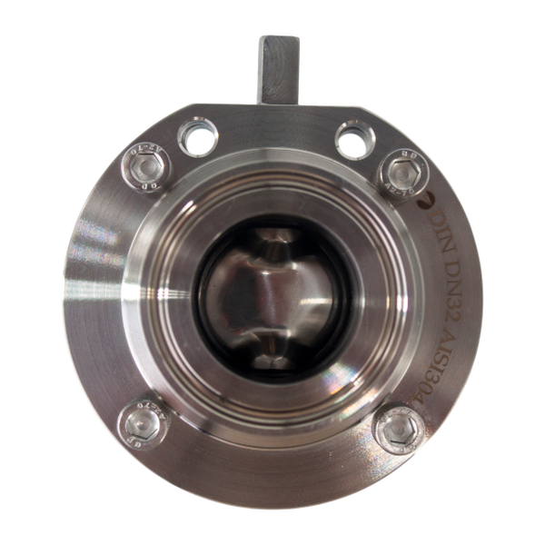 Затвор дисковый Clamp DIN нержавеющий, EPDM, AISI304 DN32 (1_1/4"), (CF8), PN8