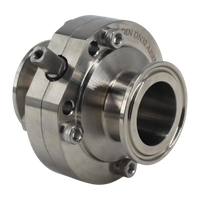 Затвор дисковый Clamp DIN нержавеющий, EPDM, AISI304 DN32 (1_1/4"), (CF8), PN8