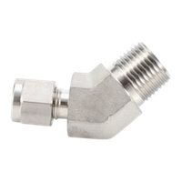 CLMB штуцер угловой 45° ( об.вр.Д 1/4" x нр.BSPT 1/8" )