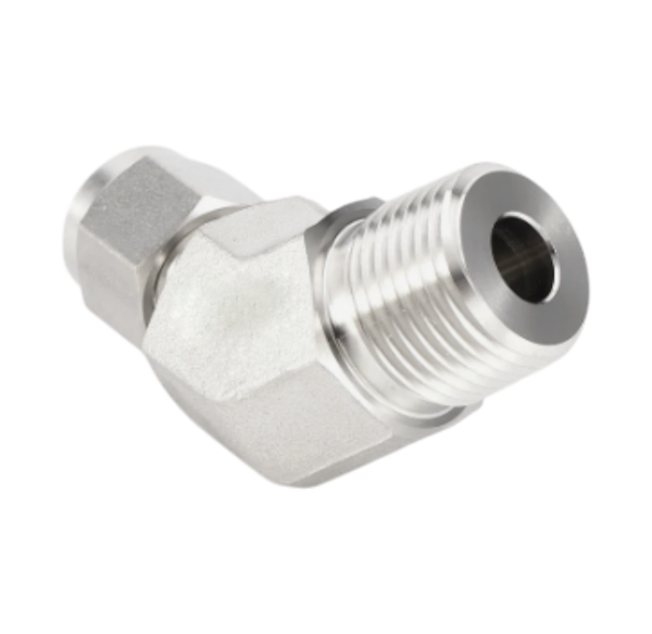 CLMB штуцер угловой 45° ( об.вр.Д 1/2" x нр.BSPT 1/2" )