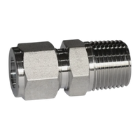 COM штуцер под металлическую прокладку ( об.вр.М 6мм x нр.BSPP 3/8" )