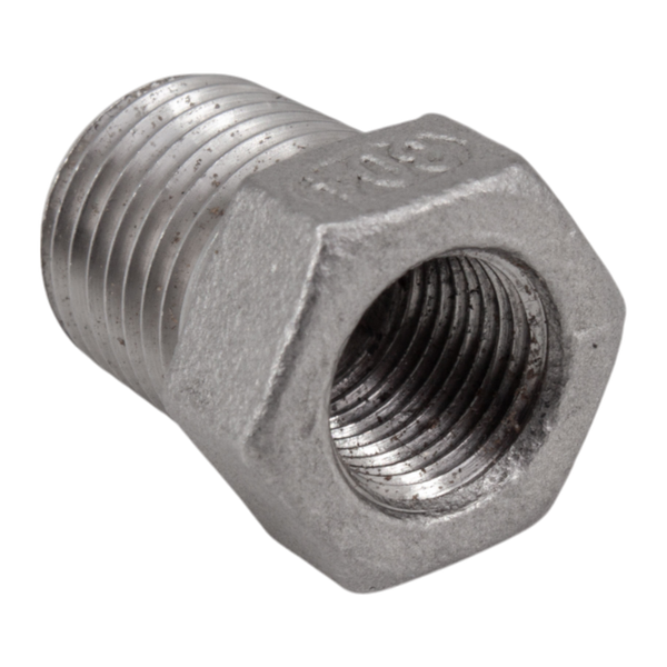 Футорка нержавеющая, AISI304 DN8 x DN 6 (1/4" x 1/8"), (CF8), PN16