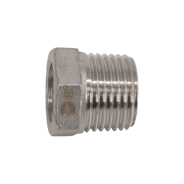 Футорка нержавеющая, AISI304 DN15 x DN10 (1/2" x 3/8"), (CF8), PN16