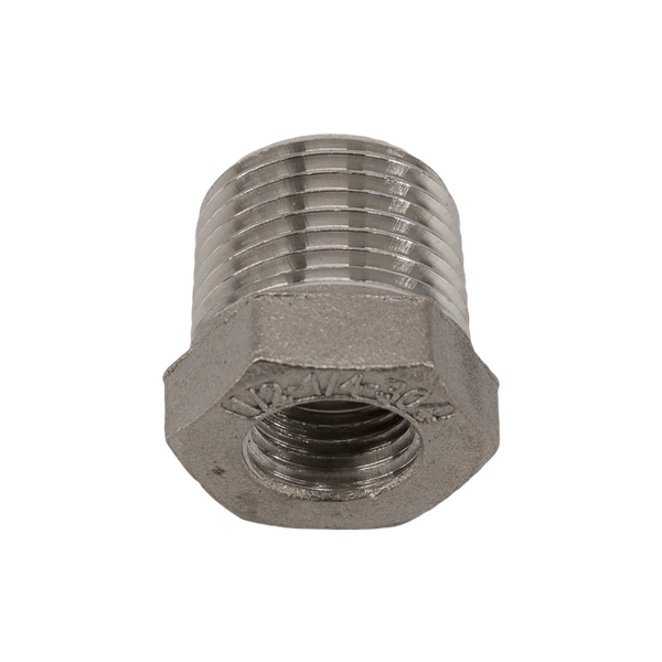 Футорка нержавеющая, AISI304 DN15 x DN 8 (1/2" x 1/4"), (CF8), PN16