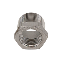 Футорка нержавеющая, AISI304 DN20 x DN15 (3/4" x 1/2"), (CF8), PN16