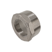 Футорка нержавеющая, AISI304 DN50 x DN32 (2' x 1_1/4"), (CF8), PN16