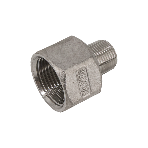 Футорка обратная нержавеющая, AISI304 DN20 x DN10 (3/4" x 3/8"), (CF8), PN16