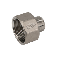 Футорка обратная нержавеющая, AISI304 DN32 x DN20 (1_1/4" x 3/4"), (CF8), PN16