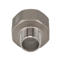 Футорка обратная нержавеющая, AISI304 DN32 x DN20 (1_1/4" x 3/4"), (CF8), PN16