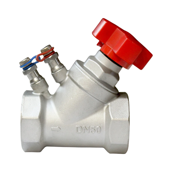 Клапан балансировочный ручной муфтовый нержавеющий, AISI304 DN50 (2"), (CF8), PN16