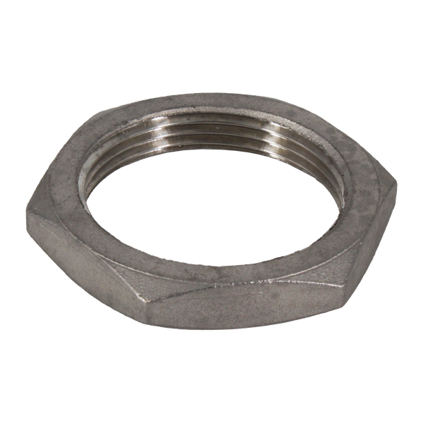 Контргайка 6-гранная нержавеющая, AISI316 DN40 (1_1/2"), (CF8M), PN16