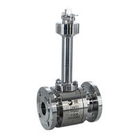 Кран криогенный шаровый фланцевый двусоставной нержавеющий (2PC), AISI304 DN20 (3/4"), (CF8), PN40